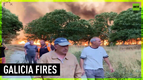 Spanish forest ablaze