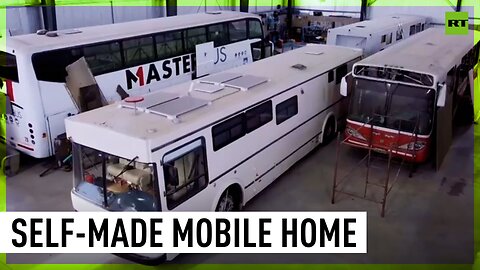 Family's dream project transforms bus into mobile home