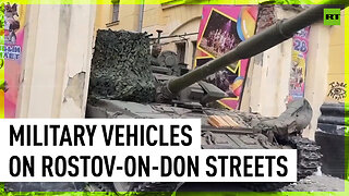 Tanks and armed men on streets of Rostov-on-Don amid Wagner ‘coup’ attempt