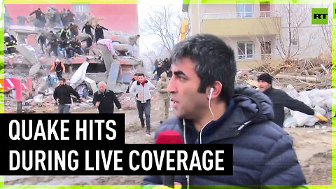 Earthquake strikes during reporter’s live coverage in Türkiye