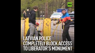 Latvian police completely block access to Liberator’s Monument