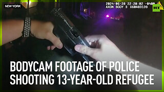 Bodycam footage of police shooting 13-year-old refugee