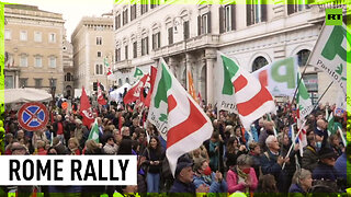 Protest against 2023 budget bill held in Rome