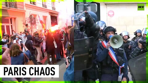 Paris standoff | Students clash with police over 1st round of election results