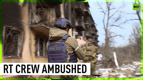 RT crew caught in sniper ambush in war-torn Mariupol