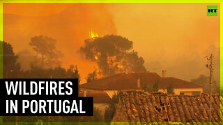 Fast spreading inferno rages in Portugal