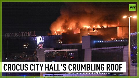 Roof of Crocus City Hall has reportedley started to crumble
