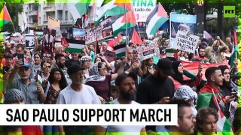 ‘Viva Palestina!’ | Massive rally in support of Gaza held in Brazil