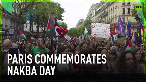 Demonstrators mark 76th Nakba Day at Paris march