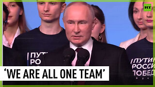 Putin thanks Russian people for election victory