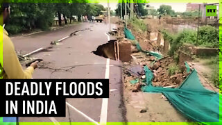 Heavy rains inundate India, destroying houses