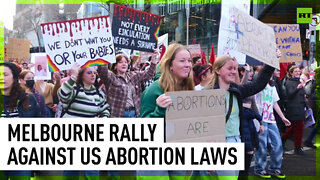Massive rally in Melbourne against US abortion laws