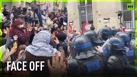 Paris police intervene in pro-Palestinian and pro-Israeli scuffles