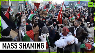 Pro-Palestine protesters 'shame' Starbucks and Zara in Eindhoven