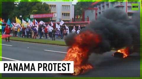 Burning tires, blocked streets: Panama students & workers protest prices hikes