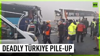 Highway pile-up in Türkiye results in 10 dead and dozens injured