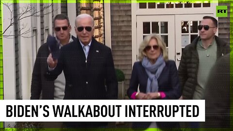 ‘Free Palestine!’: People shout at Biden as he walks through Nantucket