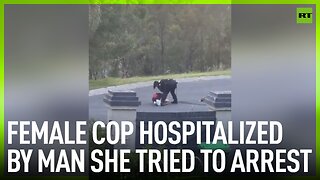 Female cop hospitalized by man she tried to arrest