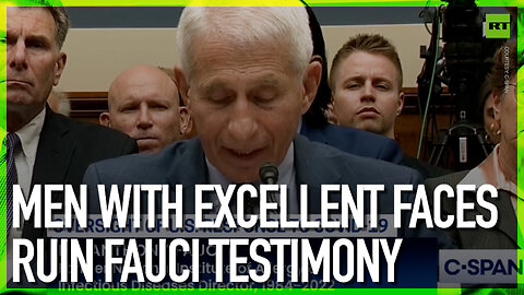 Men with excellent faces ruin Fauci testimony