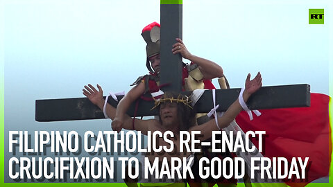 Filipino Catholics reenact crucifixion to mark Good Friday