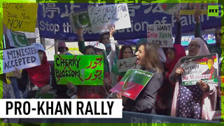 Imran Khan supporters rally in New York