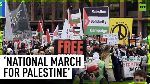 Massive ‘National March for Palestine’ held in London