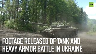 Fierce tank & infantry fight between Russian and Ukrainian forces