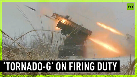 Russian ‘Tornado-G’ MLRS strikes Ukrainian stronghold
