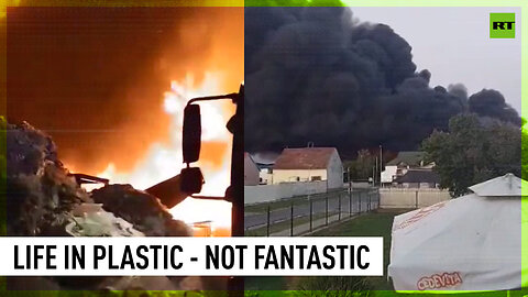 Huge fire engulfs plastics depot in Croatia