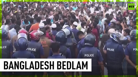 Police clash with opposition activists ahead of elections in Bangladesh