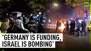 Сlashes erupt at Berlin rally following Gaza hospital attack