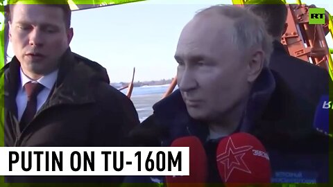 Putin speaks about his impressions after a flight aboard the Tu-160M