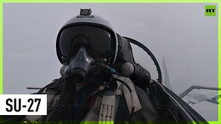 Russian Su-27 jet on combat mission