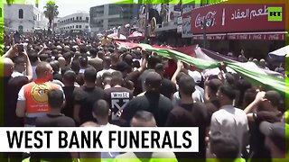 Funerals of two Palestinians killed by Israeli forces held in West Bank