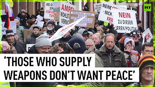 'No to this crazy policy': Germans protest arms deliveries to Ukraine