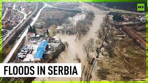 Serbian town submerged after heavy rains