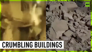 Buildings collapse in Morocco quake aftermath