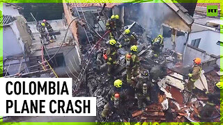 Plane crashes into residential area in Colombia