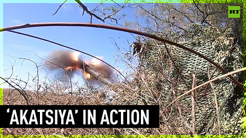Russia’s ‘Akatsiya’ self-propelled gun in combat action