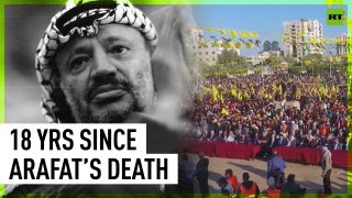 Thousands mark 18th anniversary of Yasser Arafat’s death