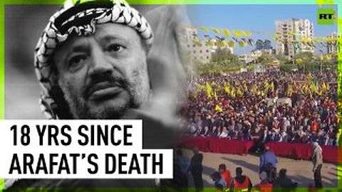 Thousands mark 18th anniversary of Yasser Arafat’s death