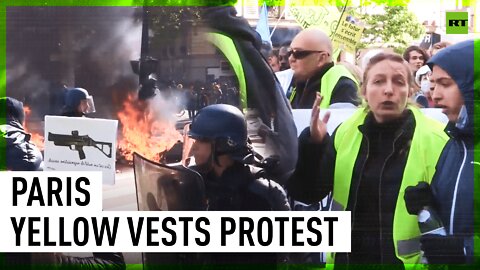 Tensions run high at Yellow Vests protest ahead of presidential elections