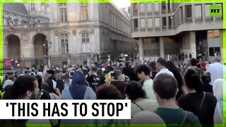 Pro-Palestinian demonstrators hit by tear gas in Lyon clashes