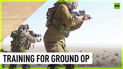 IDF soldiers training for ground operation in Gaza