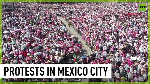 Thousands demonstrate in Mexico City against president's attempts to change electoral system
