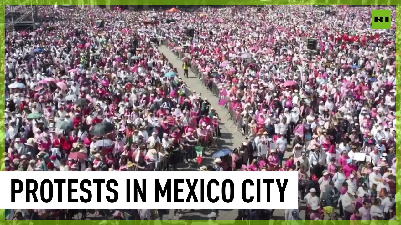 Thousands demonstrate in Mexico City against president's attempts to