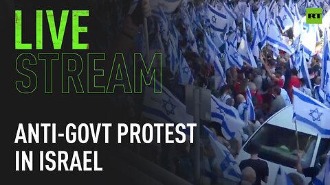 Anti-government protest at Ben-Gurion Airport, Israel