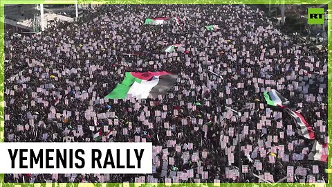 Thousands of Yemenis rally in support of Gaza, express anger against US, Israel