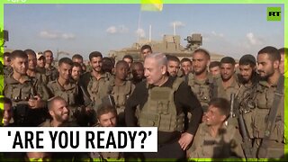Netanyahu meets soldiers ahead of ground operation in Gaza