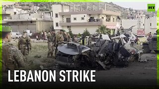 Aftermath of Israeli strike on Hamas commander in Lebanon